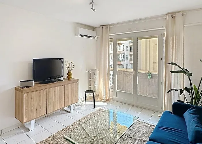 شقة 3p Terrace, With Air Conditioning And Center Within Walking Distance أنتيب