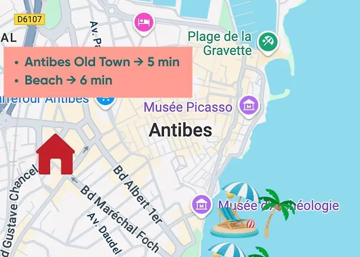 3p Terrace, With Air Conditioning And Center Within Walking Distance * أنتيب